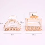 透明香槟色爪夹【混发】