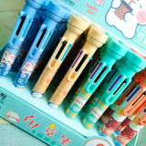 6色印章圆珠笔 手账笔【多色混发】