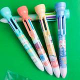 6色印章圆珠笔 手账笔【多色混发】
