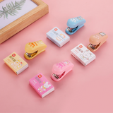 得力deli 迷你订书机套装【多色混发】