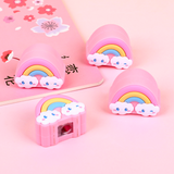 可爱造型硅胶彩虹笔刨削笔器 Rainbow Baby Pencil Sharpener