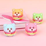 汉堡熊造型笔刨削笔器【多色混发】 Hamburger Bear Pencil Sharpener