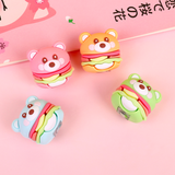 汉堡熊造型笔刨削笔器【多色混发】 Hamburger Bear Pencil Sharpener