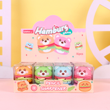 汉堡熊造型笔刨削笔器【多色混发】 Hamburger Bear Pencil Sharpener