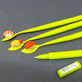 卡通矽胶寿司摇摆中性笔