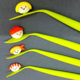 卡通矽胶寿司摇摆中性笔