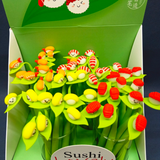 卡通矽胶寿司摇摆中性笔