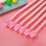 唯美樱花兔子矽胶中性笔