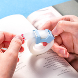 得力deli 隐形胶带套装 *內含便携胶带切割器【两色混发】