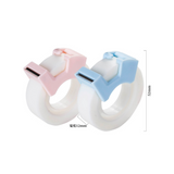 得力deli 隐形胶带套装 *內含便携胶带切割器【两色混发】