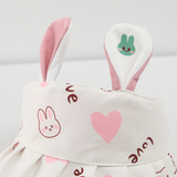 兔耳朵1-2岁小童空顶帽【多色混发】