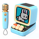 Divoom 点音台式机蓝牙音箱 蓝色/绿色/粉色 Ditoo-Mic Mini Karaoke Machine/BT Speaker