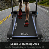 2.25HP 折叠跑步机 带 LED 触摸屏跑步机-黑色 2.25HP Folding Treadmill Running Jogging Machine with LED Touch Display-Black