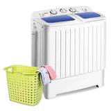 20 磅紧凑型双桶家用洗衣机 20 lbs Compact Twin Tub Washing Machine for Home Use