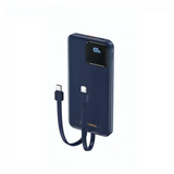 Remax RPP500自带线快充充电宝 白色/蓝色 2 in 1 Cables PD+QC Power Bank 10000mAh