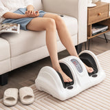 高强度滚轮指压腿足按摩器 白色 Shiatsu Foot Massager w/High Intensity Rollers