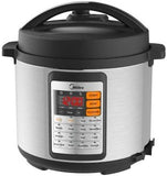 美的Midea 6Qt不锈钢内胆电压力锅 MY-CS6019W Pressure Cooker w/ S/S Inner