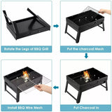 夏日户外烧烤架 便携露营烧烤炉 35x27cm Portable BBQ Grill - The Best Shop