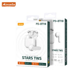 Azeada PD-BT118星辰无线耳机 白色 Stars TWS Bluetooth 5.0 Earbuds