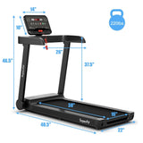 2.25 马力电动跑步机，带应用程序控制 2.25 HP Electric Treadmill Running Machine with App Control