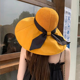 超大遮颜防晒渔夫帽 3色混发 Wide Brim Sun Hat - The Best Shop