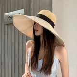 超大遮颜防晒渔夫帽 3色混发 Wide Brim Sun Hat - The Best Shop