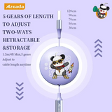 Azeada AZ-B02th三合一数据线 3 in 1 Retractable Fast Charging Cable