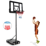 4.25-10 英尺可调节篮球框系统带 44 英寸篮板-A 4.25-10 Feet Adjustable Basketball Hoop System with 44 Inch Backboard-A