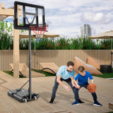 4.25-10 英尺可调节篮球框系统带 44 英寸篮板-A 4.25-10 Feet Adjustable Basketball Hoop System with 44 Inch Backboard-A