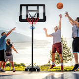 4.25-10 英尺可调节篮球框系统带 44 英寸篮板-A 4.25-10 Feet Adjustable Basketball Hoop System with 44 Inch Backboard-A