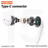 Moxom MX-EP69 Type-C有线耳机 Original Type-C Wired Earbuds