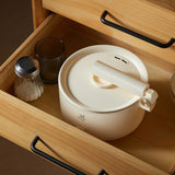 小浣熊Little Raccoon 折叠单柄电热锅1.6L 800W Multi-function Cooker Beige