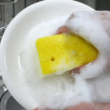 【日本产】海绵百洁布 单个 Sponge Scouring Pad Yellow