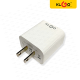 KLGO PD-700 USB A+C 快充头 白色 USB A+C Fast Charger PD25W QC3.0