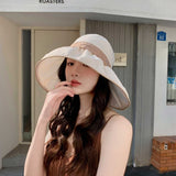 字母款开叉防晒渔夫帽【4色混发】Wide Brim Sun Hat