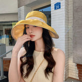 字母款开叉防晒渔夫帽【4色混发】Wide Brim Sun Hat