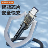 Azeada PD-B94th斯曼1拖3数据线 黑色 USB-A to Lightning/Type-C/Micro Data Cable