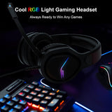 Soulion S10有线带麦游戏耳机 RGB Gaming Headset w/Mic