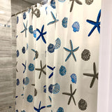 海星图案浴帘 180x180cm Printed Shower Curtain