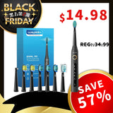 Wepklin ESNL30 声波电动牙刷+8入替换头 Sonic Electric Toothbrush w/8 Heads