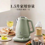 小浣熊 ZDH-S15Y5 5段调温保温电热水壶 304不锈钢 Little Raccoon 1.5L S/S Electric Kettle 1500W Green 1.5L 1500W  