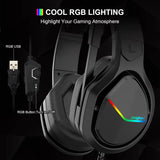 Soulion S10有线带麦游戏耳机 RGB Gaming Headset w/Mic