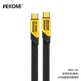 Wekome WDC-192 C-C超快充数据线 锖色/黄色 Mecha C-C SUPF Charging Cable 100W