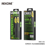 Wekome WDC-191超快充数据线 锖色/黄色 Mecha C-L SPF Cable PD20W
