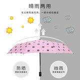 8骨自动布朗熊防晒雨伞 55cm 蓝色/黄色【2色混發】Printed Fold-up Umbrella