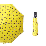 8骨自动布朗熊防晒雨伞 55cm 蓝色/黄色【2色混發】Printed Fold-up Umbrella
