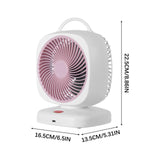 8"迷你五档风速调节充电台扇【多色混发】Rechargeable Mini Table Fan