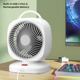 8"迷你五档风速调节充电台扇【多色混发】Rechargeable Mini Table Fan