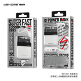 Wekome WP-309自带线快充移动电源 先锋系列 黑色/白色 Power Bank 10000mAh w/2-in-1 Charging