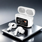 A9主动降噪触屏蓝牙耳机 白色 ANC/ENC Touch Screen Display BT Earbuds